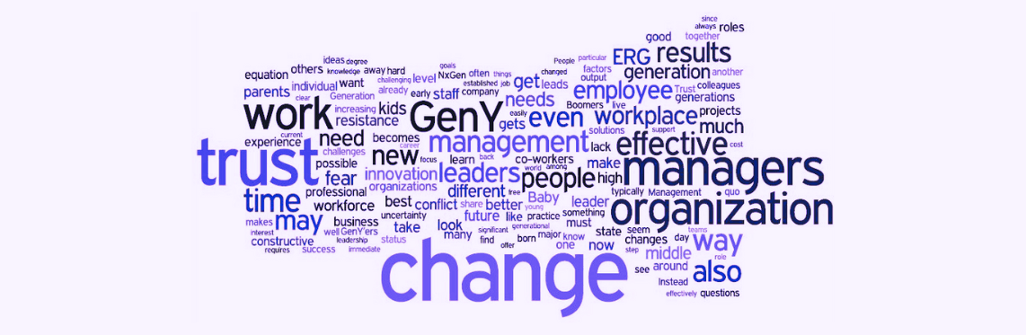 Word cloud of ERG leader term