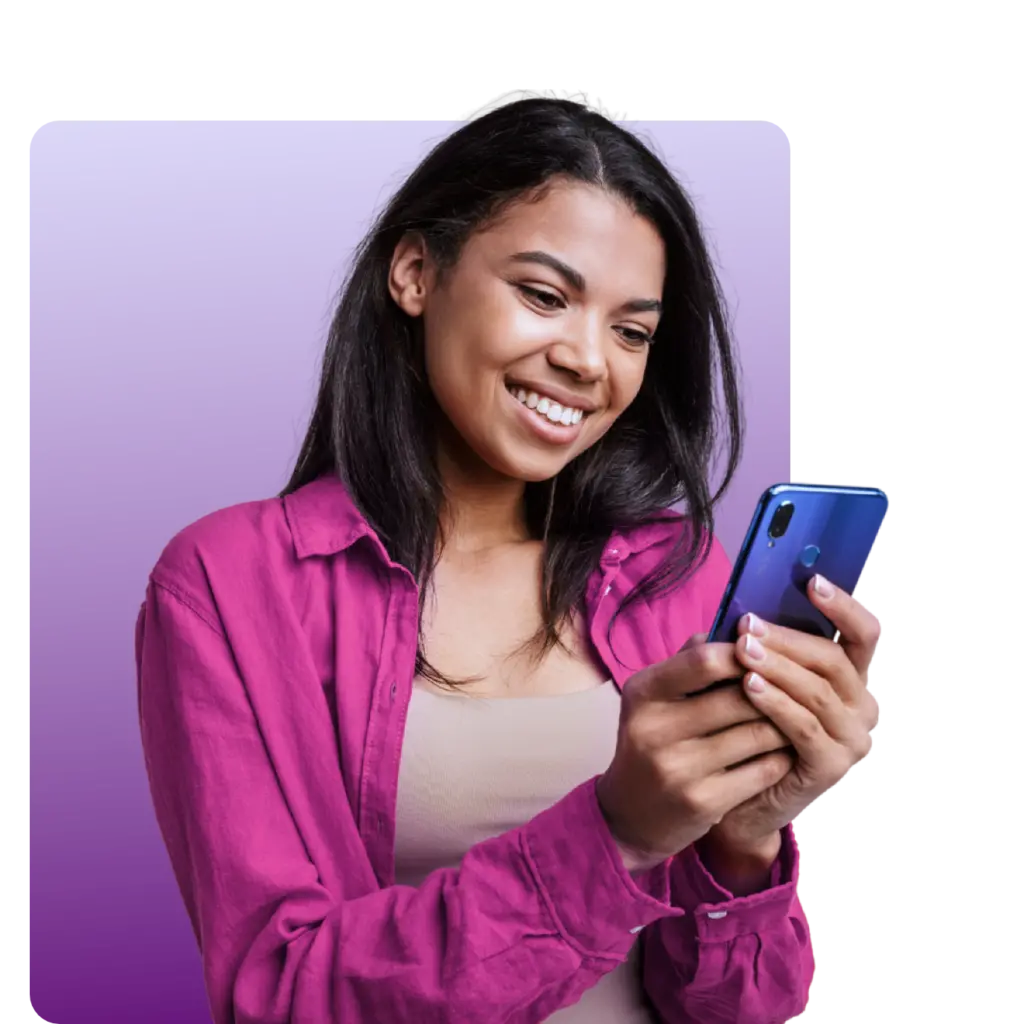 Women using employee mentoring software on mobile